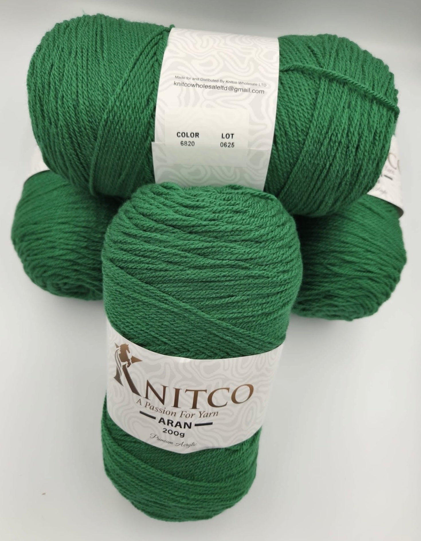Knitco Premium Aran Yarn - 200g 420mt 100% Acrylic Yarn - Available in 58 Shades