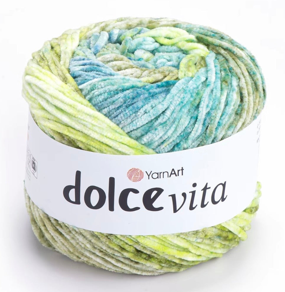 YarnArt Dolve Vita 3 x 150g of velvety soft chenille Yarn