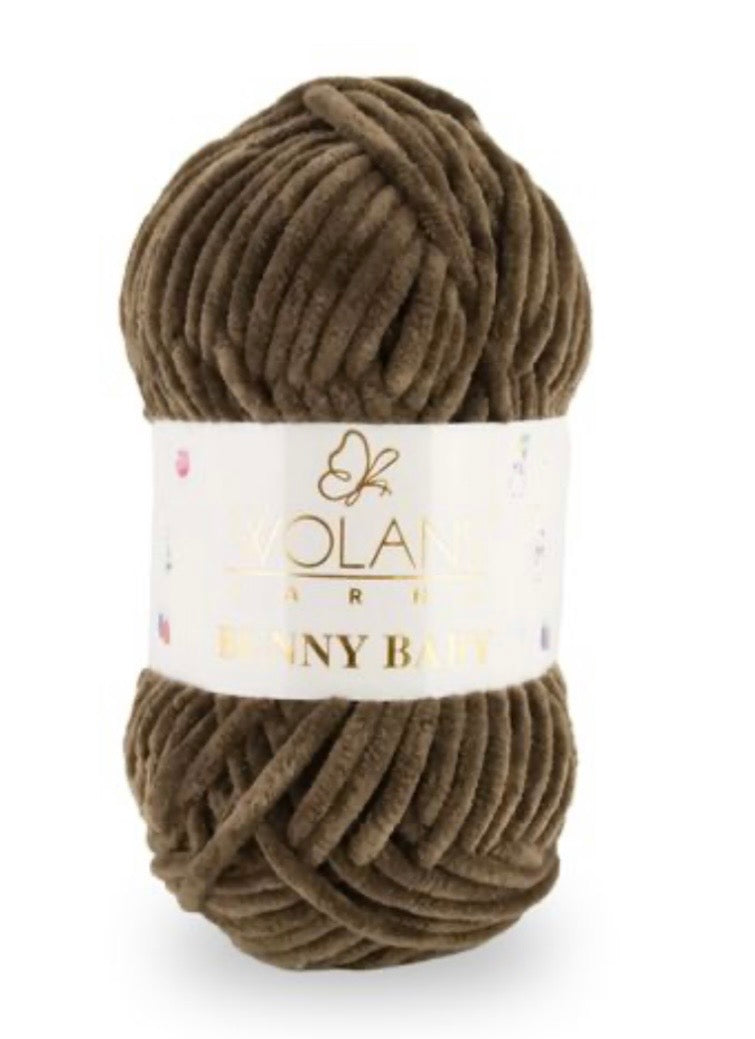 Wolans Bunny Baby 1 x 100g 100% Polyester Chenille yarn - 98 colours available