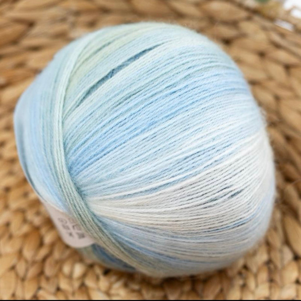 Papatya Angora Batik Yarn 4 x 100g Balls Super Soft Merino Wool & Acrylic Blend Self-Striping Fine #2 550mt Value Yarn crochet poncho