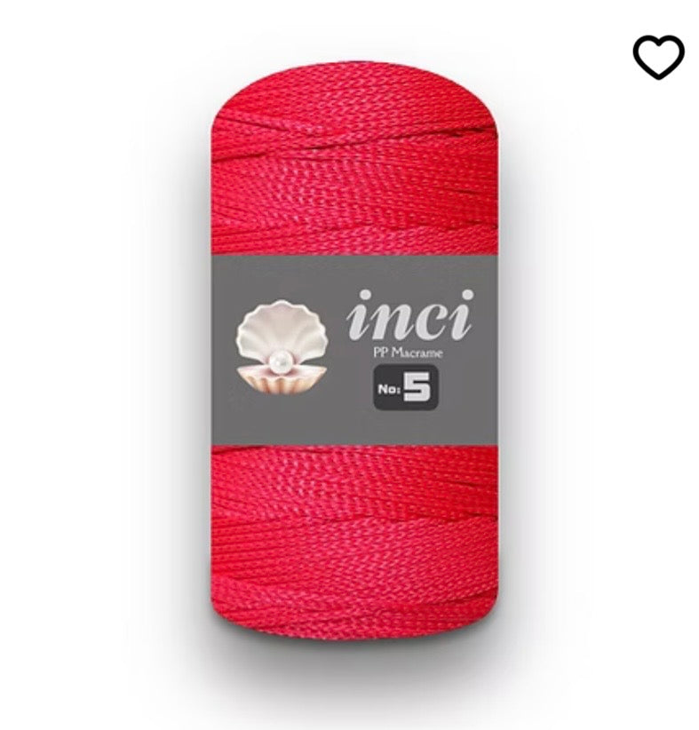 INCI PP Macrame Cord No.5 size - 1 x 200g Rolls