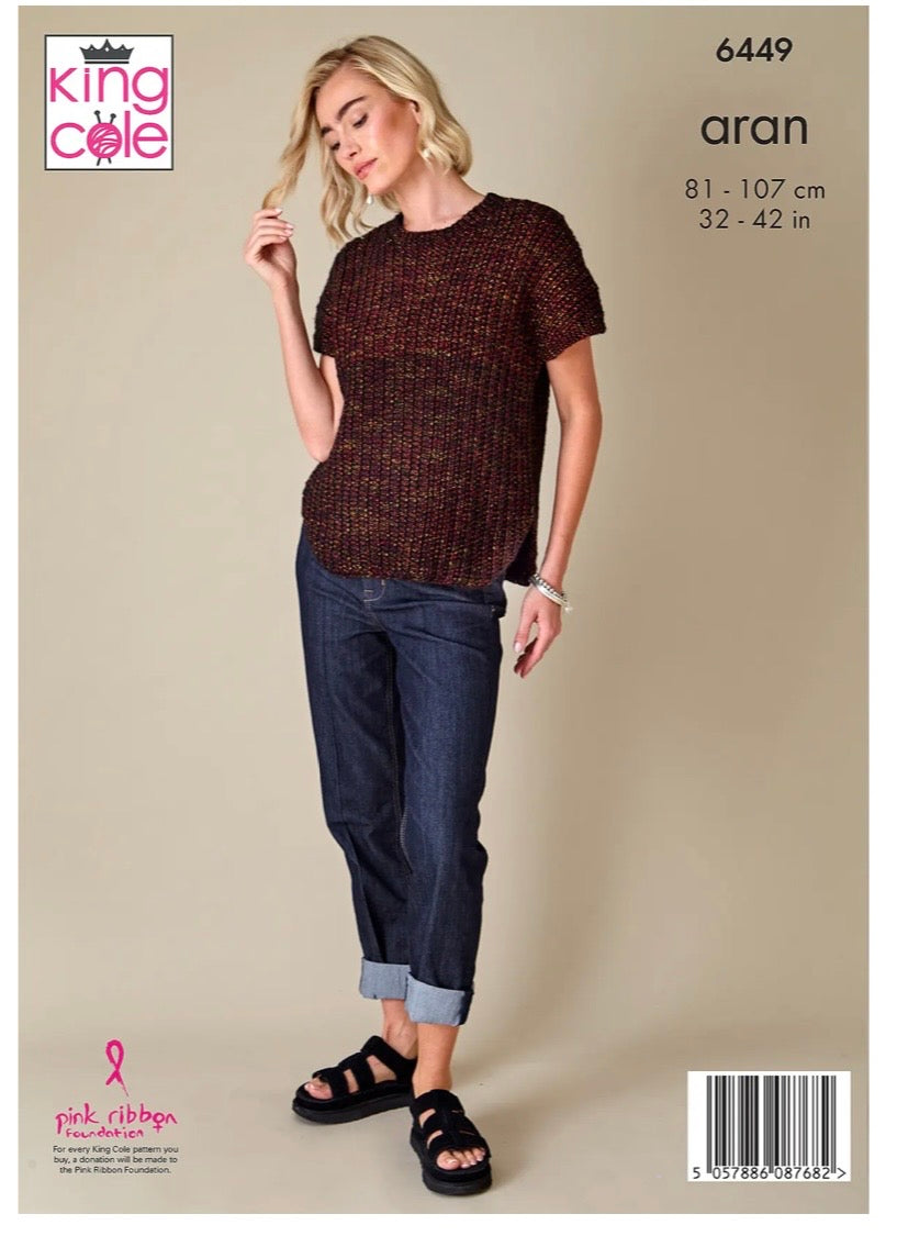 King Cole Knitting Pattern 6449