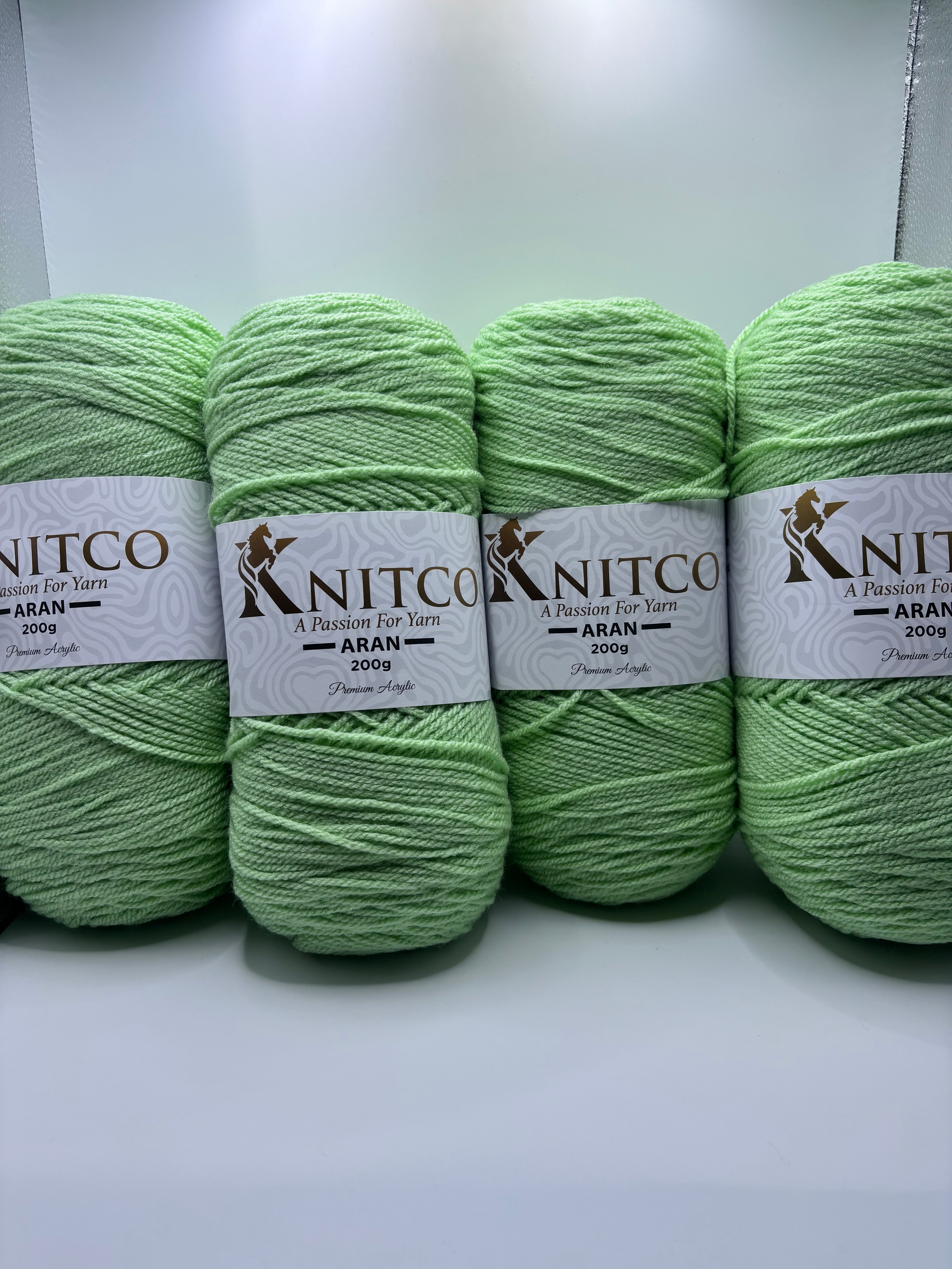 Knitco Premium Aran Yarn - 200g 420mt 100% Acrylic Yarn - Available in 58 Shades