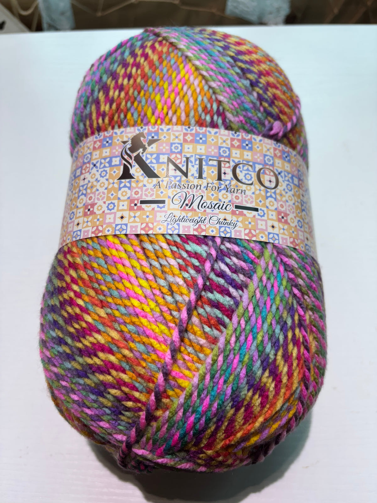 Knitco Mosiac Lightweight Chunky Yarn 300g 100% Acrylic - Soft & Versatile for Knitting Projects Available in 11 stunning colours