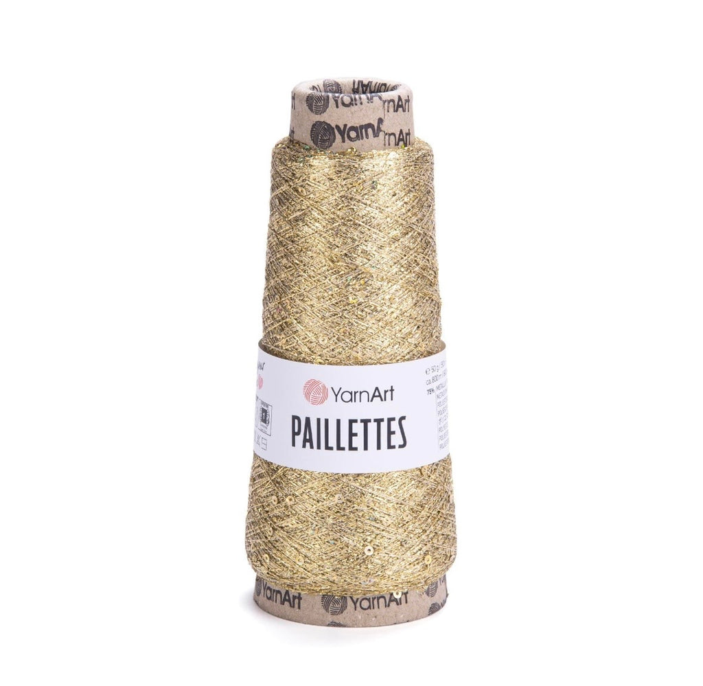 YARNART PAILLETTES, SEQUIN GLITTER THREAD - 1 x 50g