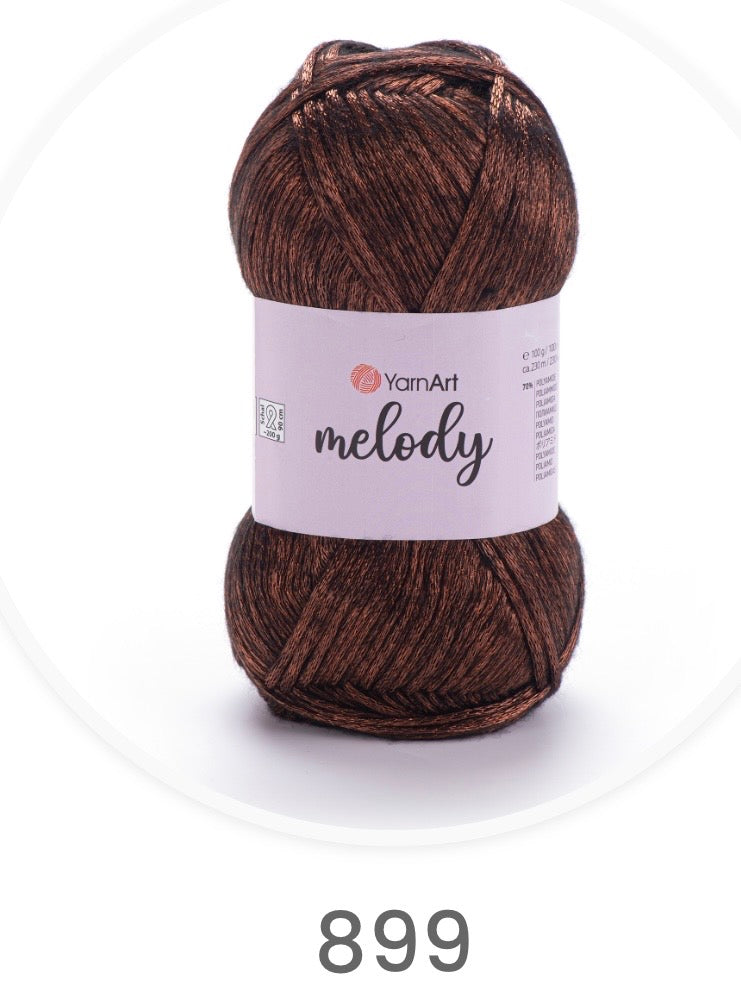 YarnArt Melody-  MELODY, SATIN, METALLIC, SHINY, ARAN 1 x 100G,