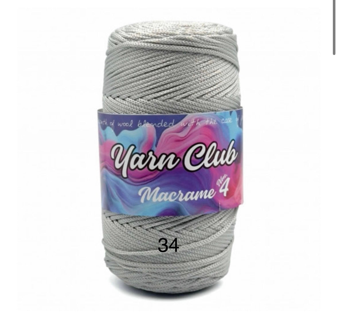 Yarn Club Macrame No.4 Size - 1 x 200g ball