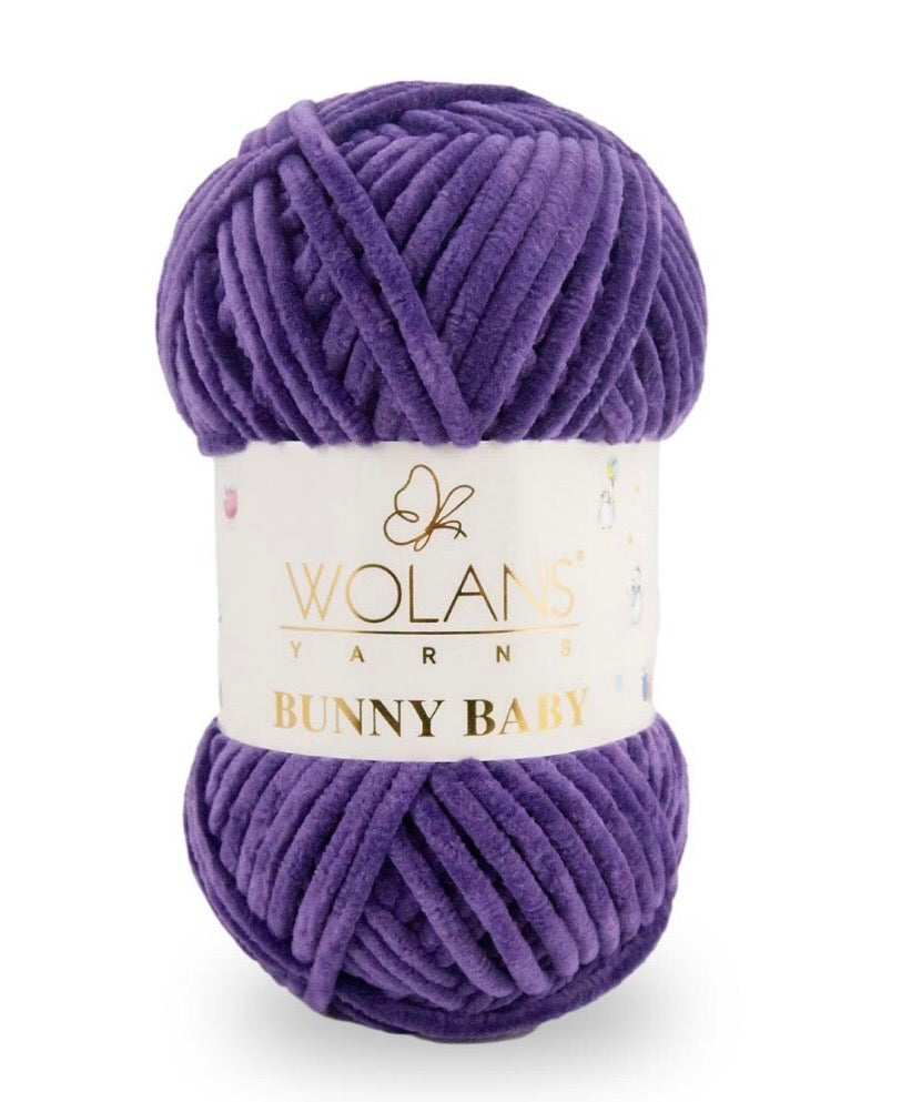 Wolans Bunny Baby 1 x 100g 100% Polyester Chenille yarn - 98 colours available