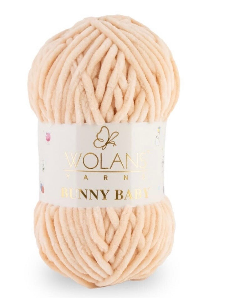 Wolans Bunny Baby 1 x 100g 100% Polyester Chenille yarn - 98 colours available