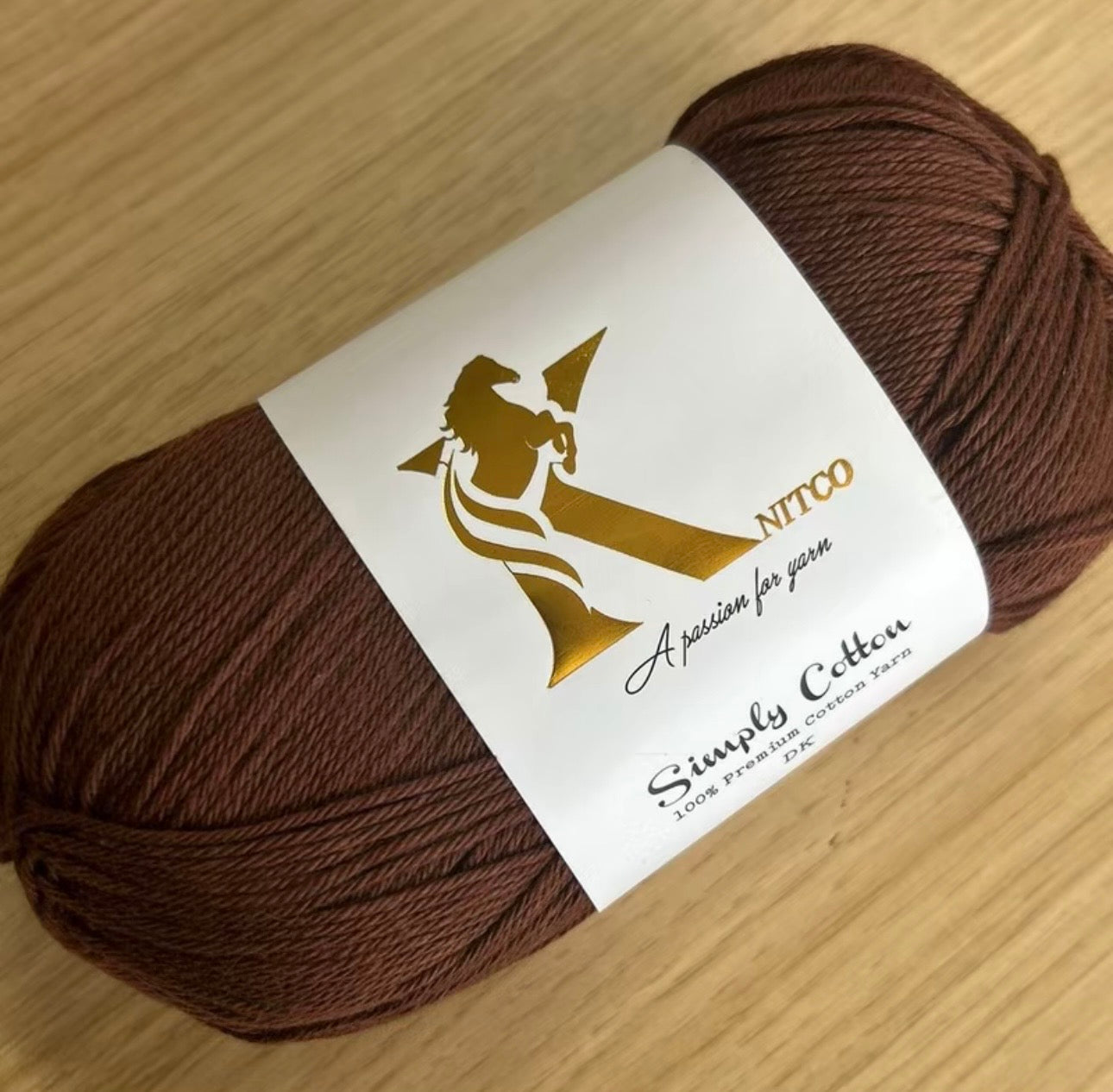 Knitco Premium Simply Cotton 1 x 100g 250m per Skein