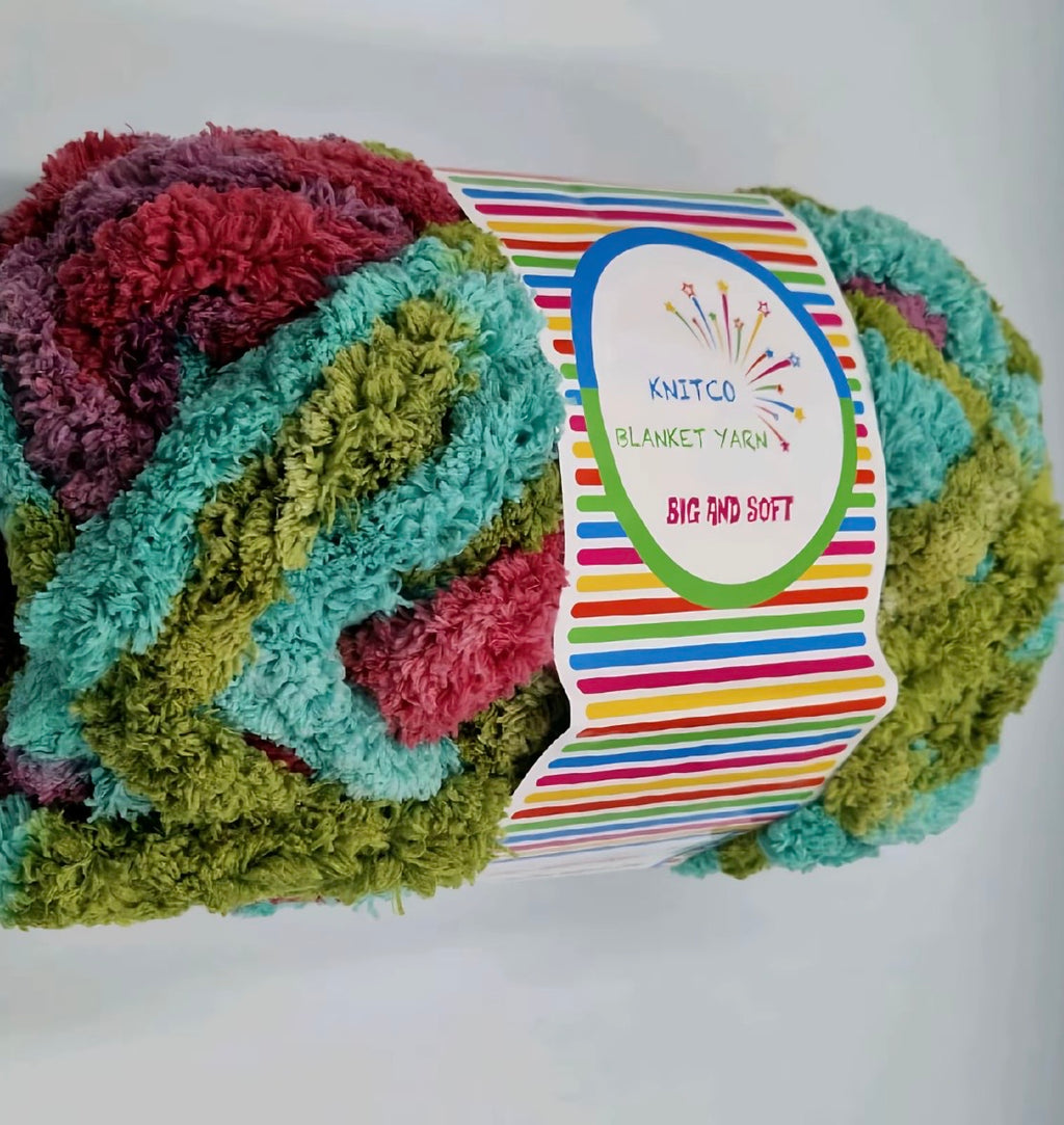 2 × 250g Knitco Big & Soft Blanket Yarn 30m
100% Polyester Knitting - Crochet Yarn
