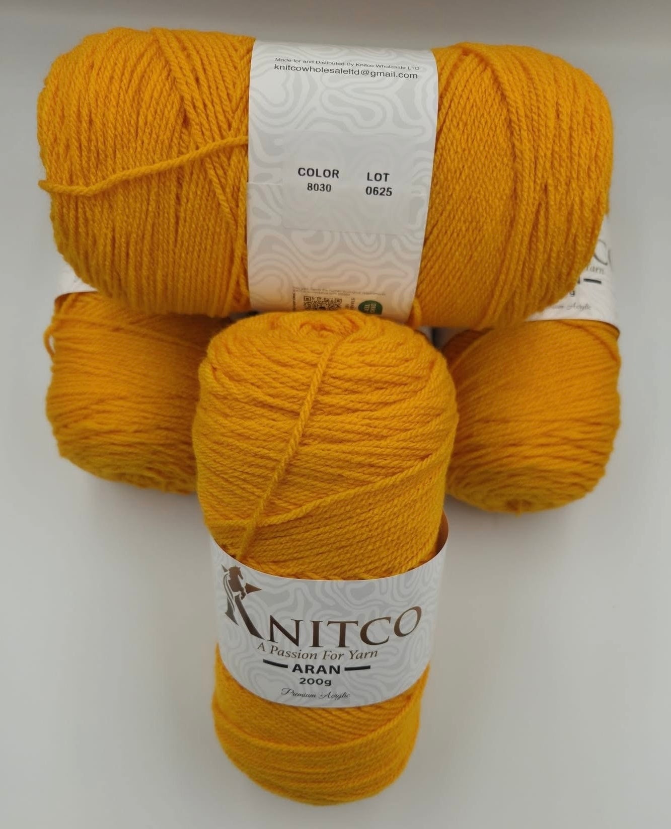 Knitco Premium Aran Yarn - 200g 420mt 100% Acrylic Yarn - Available in 58 Shades