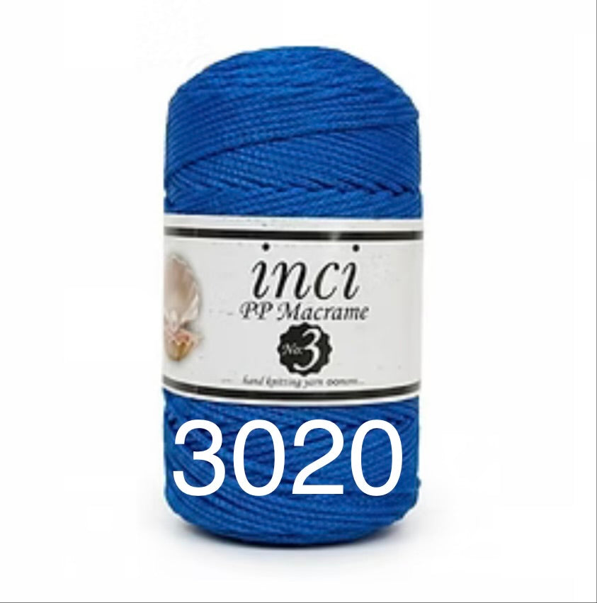 INCI PP Macrame Cord No.3 Size - 1 x 100g Rolls