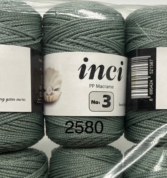 INCI PP Macrame Cord No.3 Size - 1 x 100g Rolls