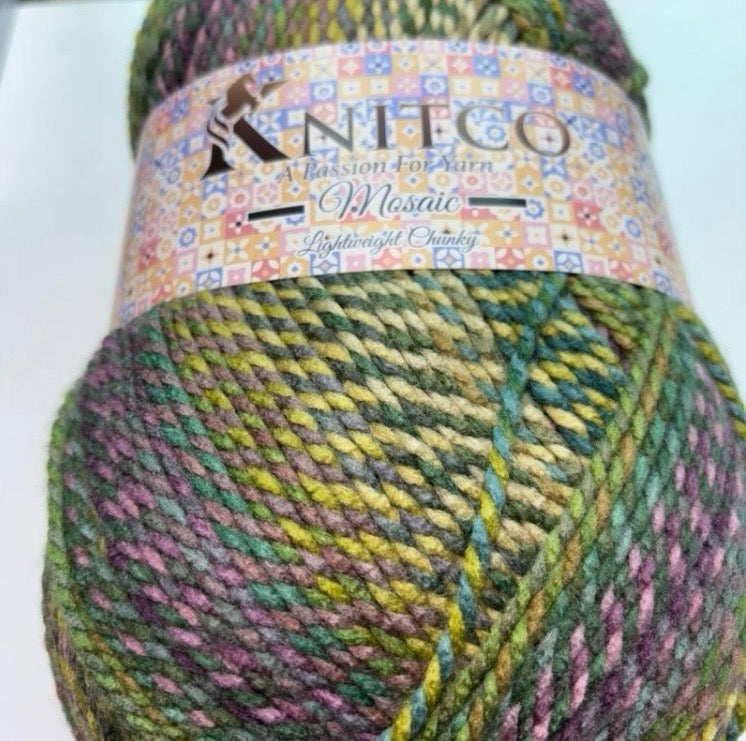 Knitco Mosiac Lightweight Chunky Yarn 300g 100% Acrylic - Soft & Versatile for Knitting Projects Available in 11 stunning colours