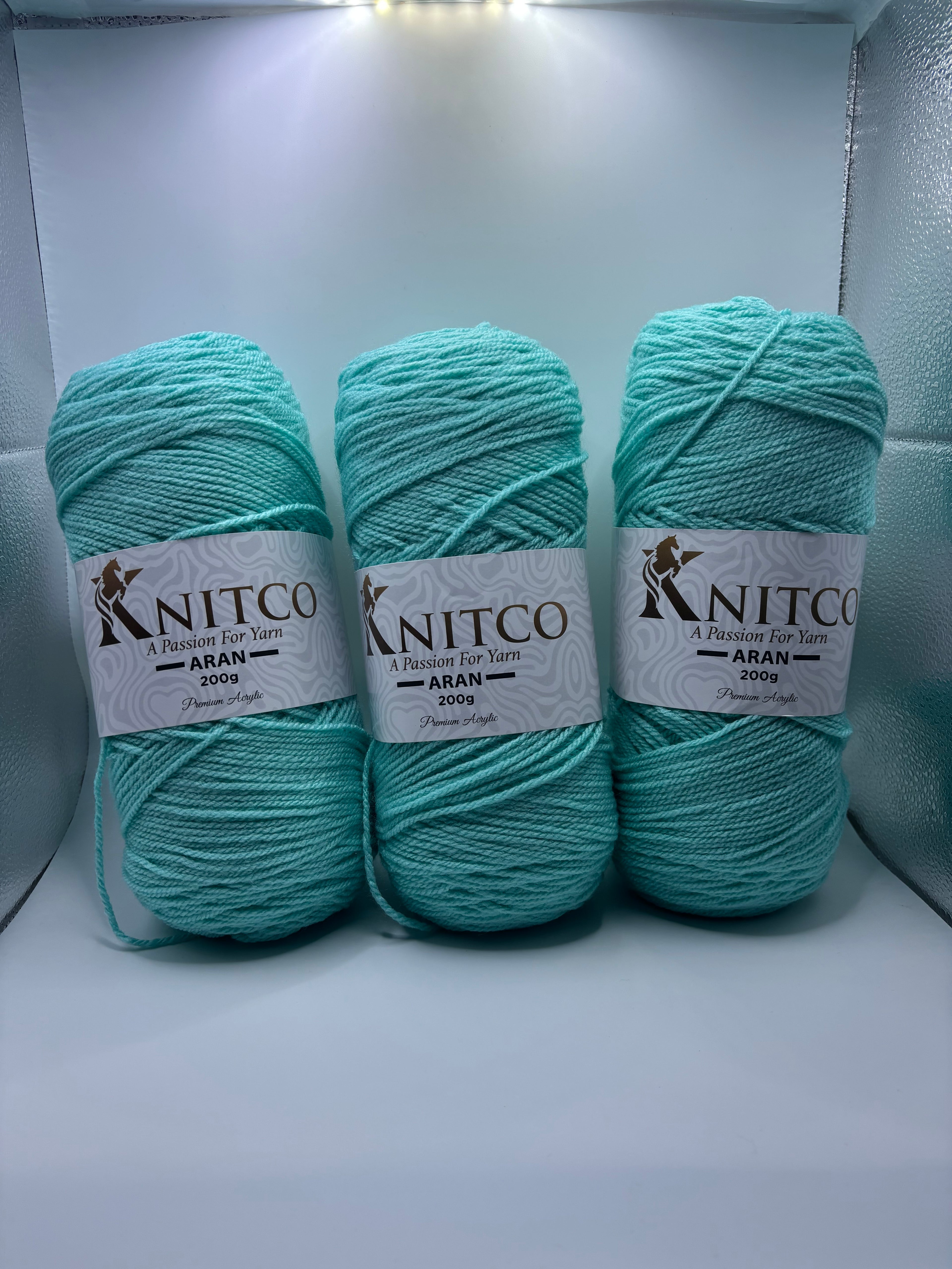 Knitco Premium Aran Yarn - 200g 420mt 100% Acrylic Yarn - Available in 58 Shades