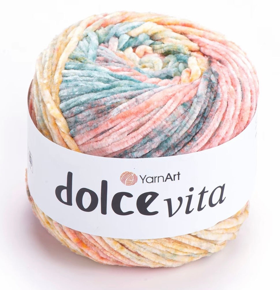 YarnArt Dolve Vita 3 x 150g of velvety soft chenille Yarn