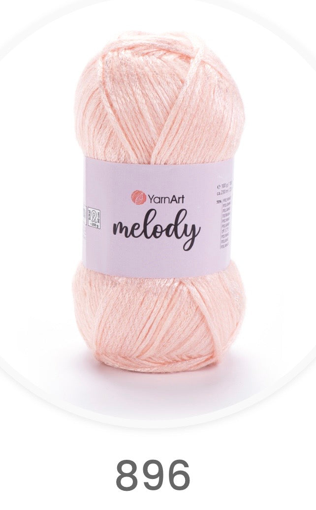 YarnArt Melody-  MELODY, SATIN, METALLIC, SHINY, ARAN 1 x 100G,