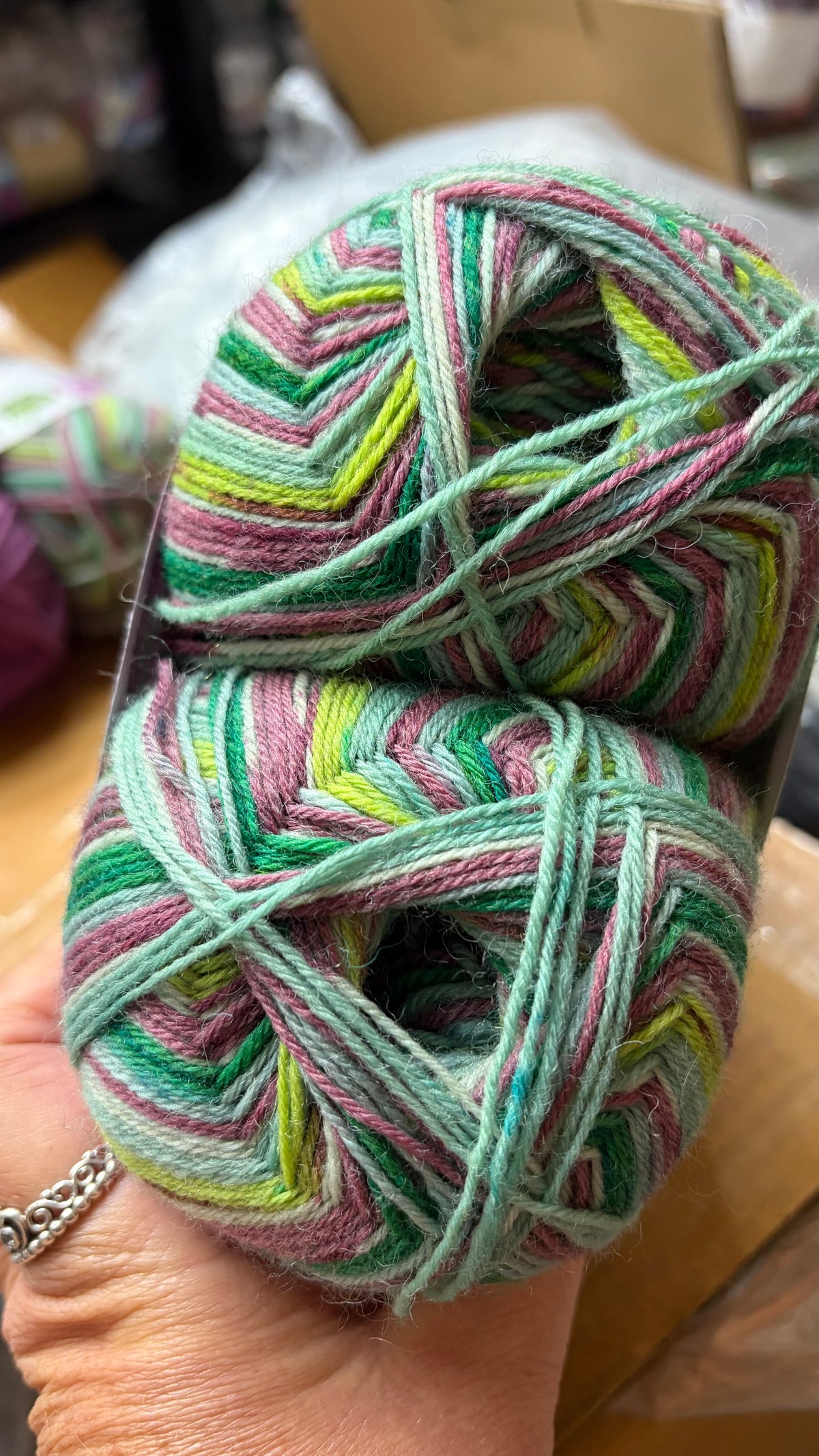 CLEARANCE - Sock Yarn 2 x 100g - Contains Wool