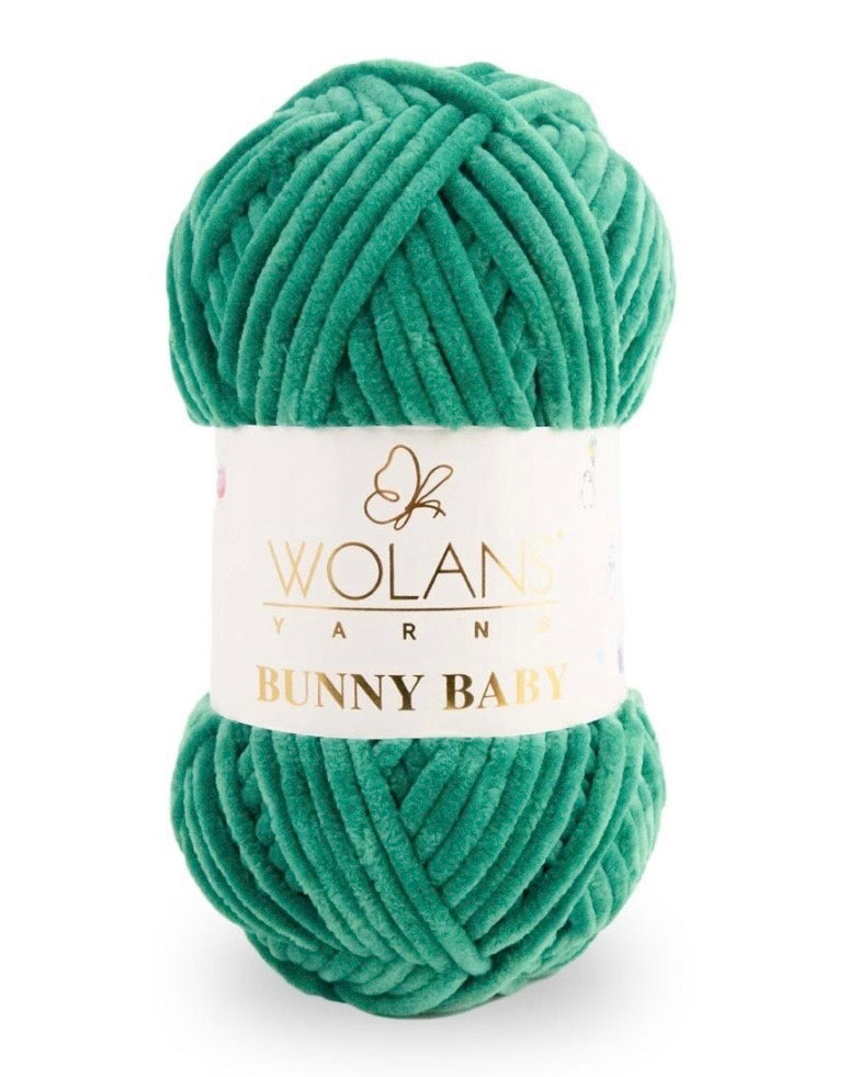 Wolans Bunny Baby 1 x 100g 100% Polyester Chenille yarn - 98 colours available