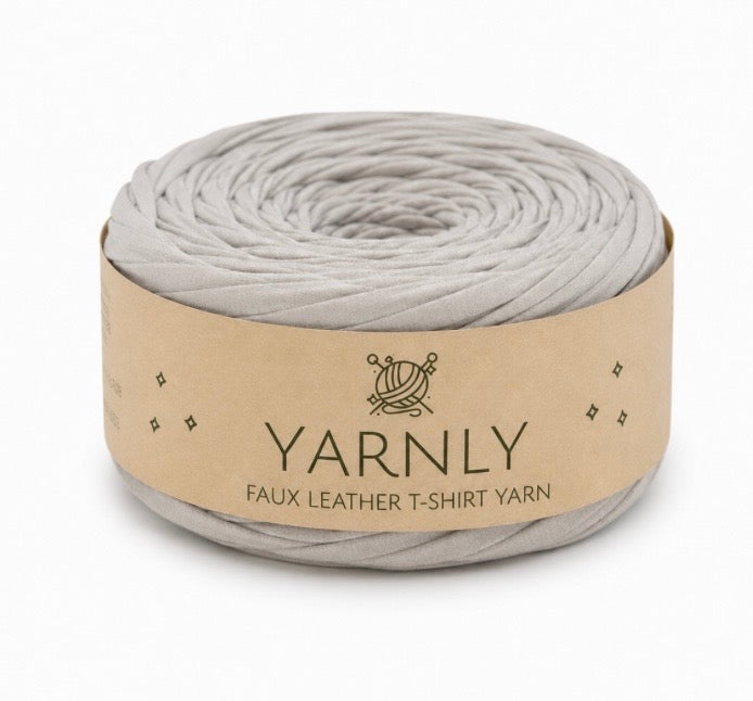 Faux Leather T-Shirt Yarn 100g Ball - Yarnly