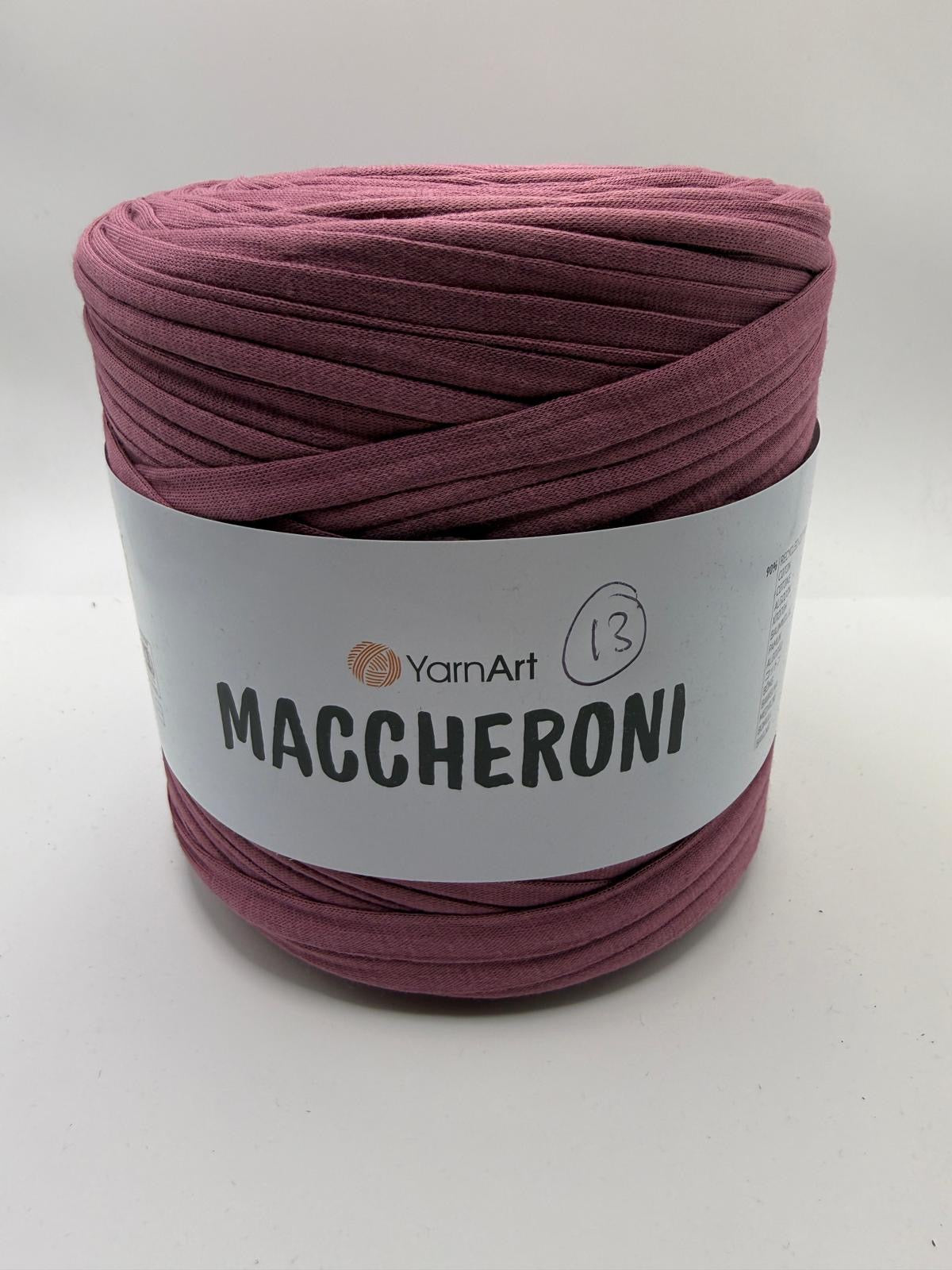 YarnArt Maccheroni Recycled T-SHIRT YARN -
Approx. 500g - 700g ball (Please read description)