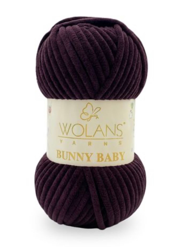 Wolans Bunny Baby 1 x 100g 100% Polyester Chenille yarn - 98 colours available