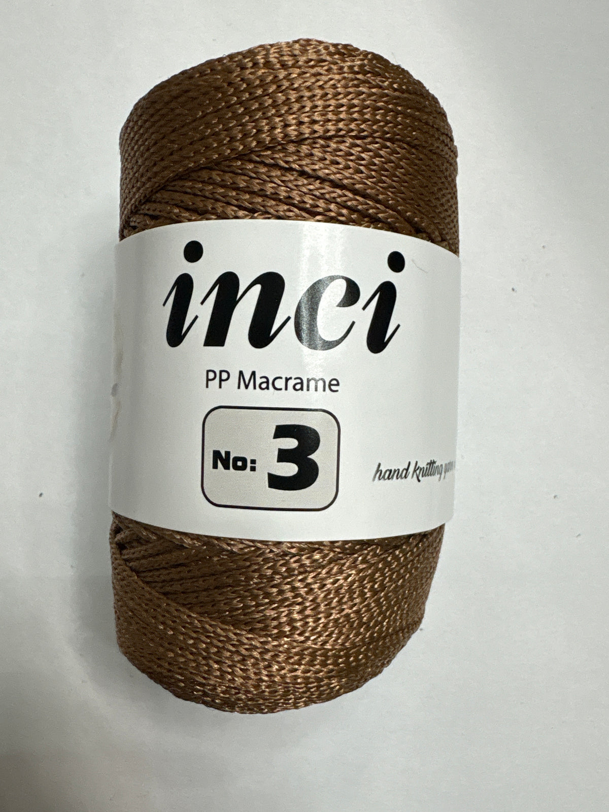 INCI PP Macrame Cord No.3 Size - 1 x 100g Rolls