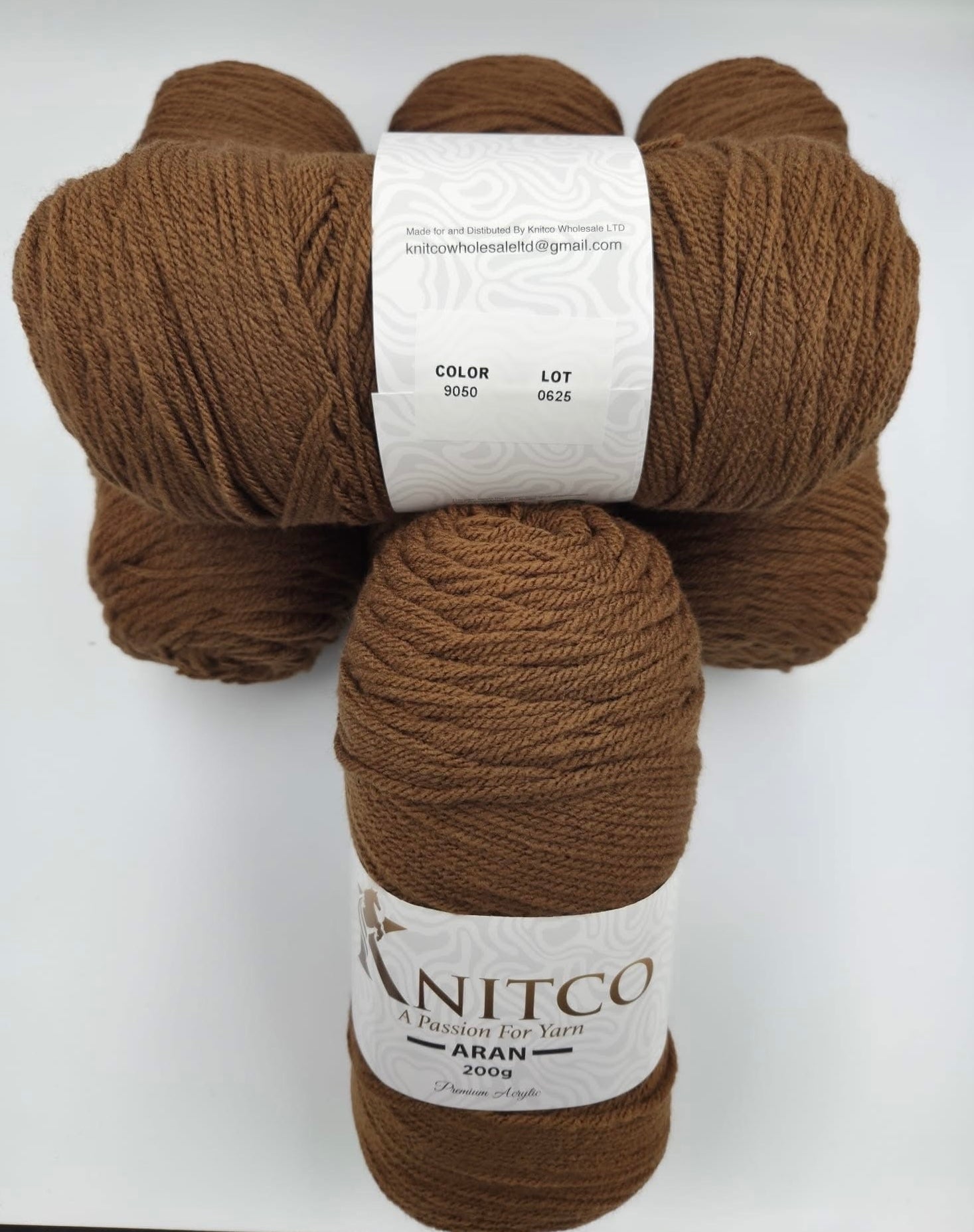 Knitco Premium Aran Yarn - 200g 420mt 100% Acrylic Yarn - Available in 58 Shades