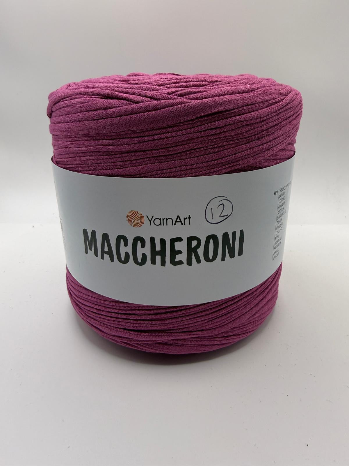 YarnArt Maccheroni Recycled T-SHIRT YARN -
Approx. 500g - 700g ball (Please read description)