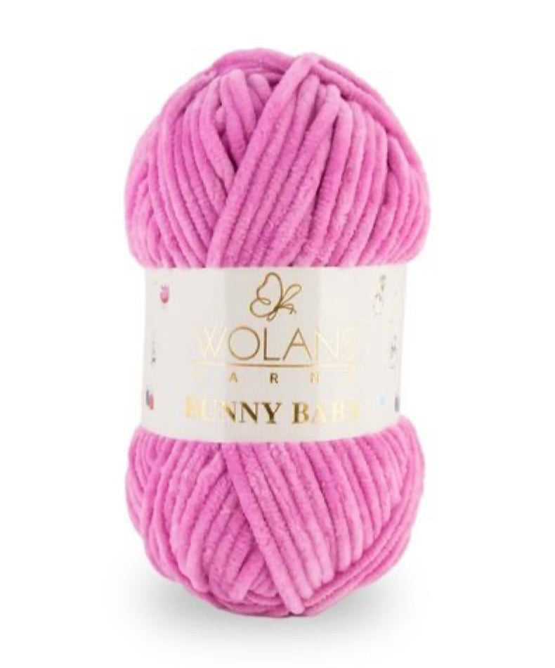 Wolans Bunny Baby 1 x 100g 100% Polyester Chenille yarn - 98 colours available