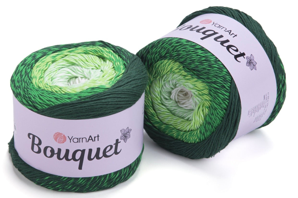 YarnArt Bouquet 100% Cotton DK  Cake 2 x 250g Cakes 500m