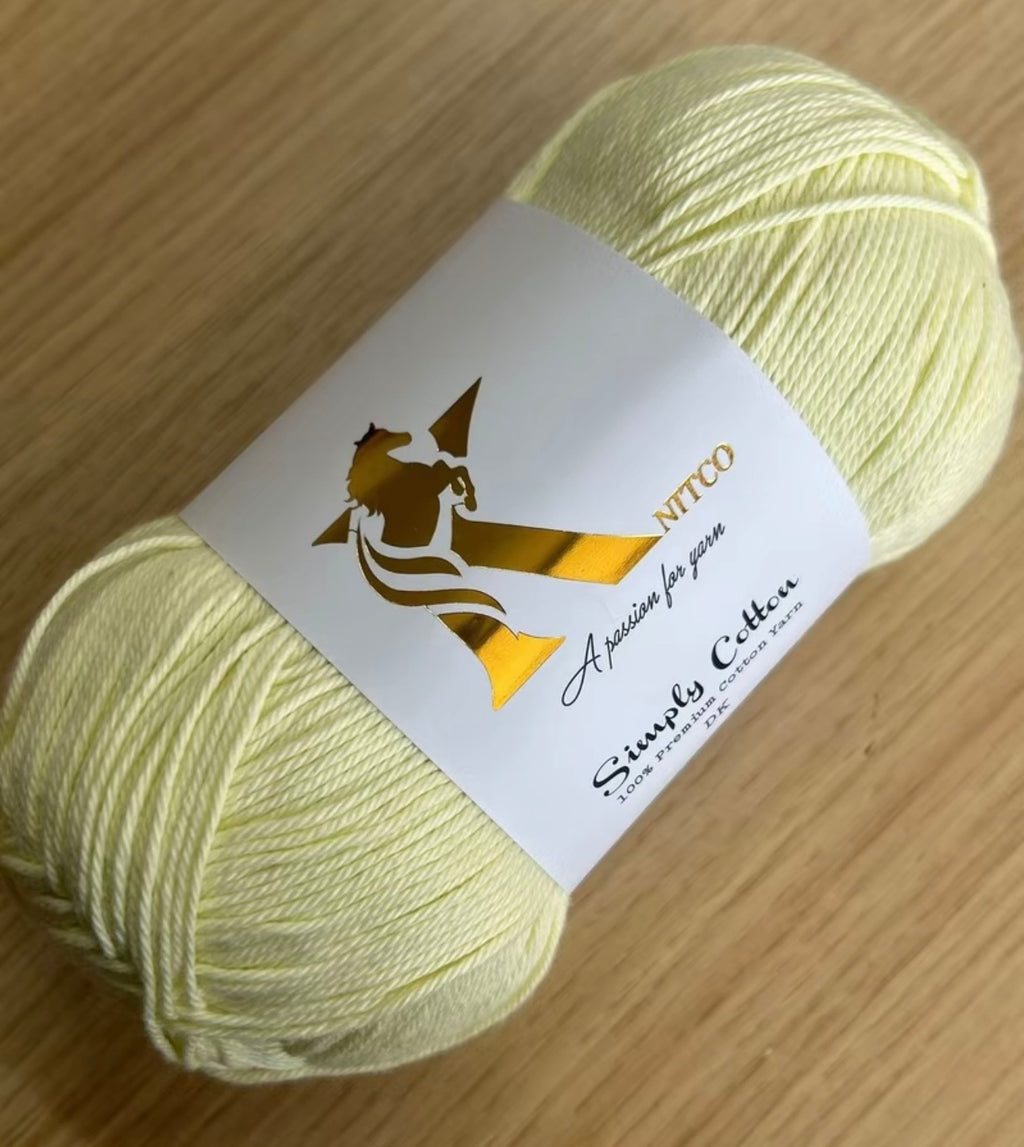 Knitco Premium Simply Cotton 1 x 100g 250m per Skein