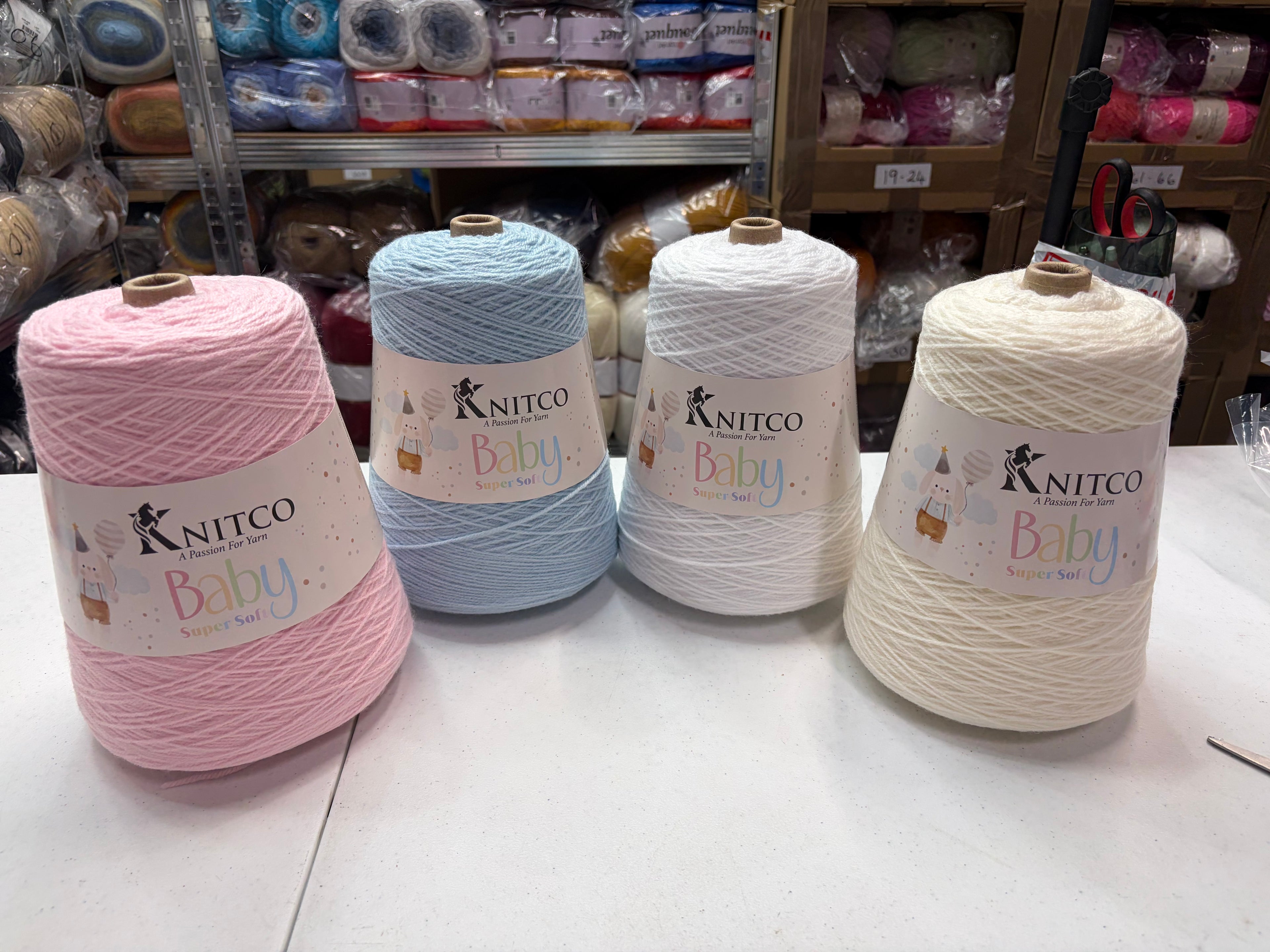 Knitco Baby Super Soft DK Cones 1 x 500g 1500m DK crochet knitting yarn