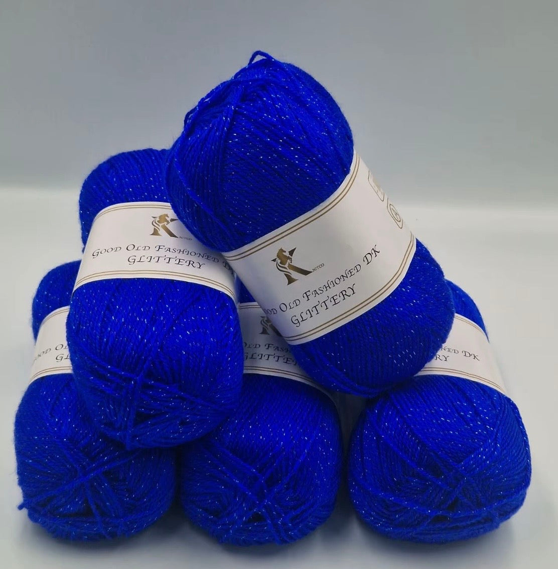 Knitco Good Old Fashioned Glittery DK 5 x 100g - 270m Crochet / Knitting Yarn 95% Acrylic 5% Silk