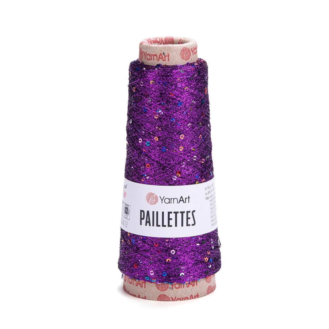 YARNART PAILLETTES, SEQUIN GLITTER THREAD - 1 x 50g