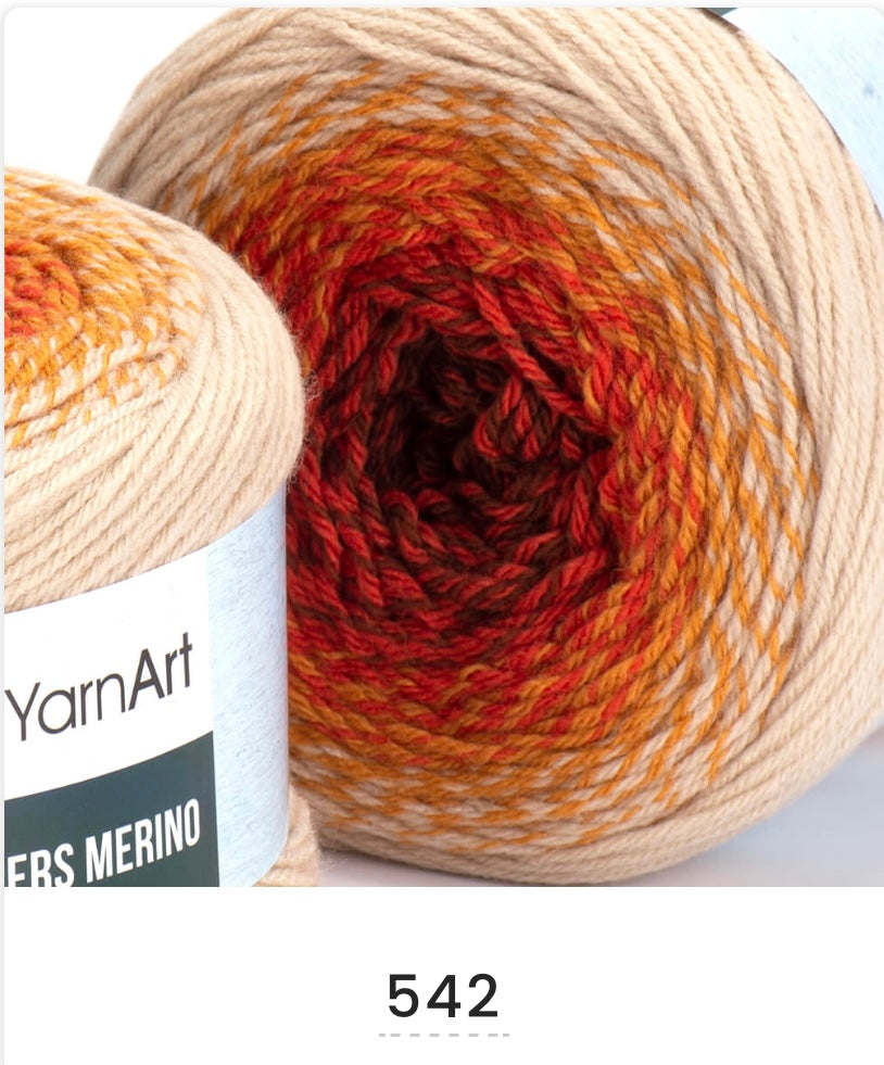 YarnArt Flowers Merino 2 x 225g