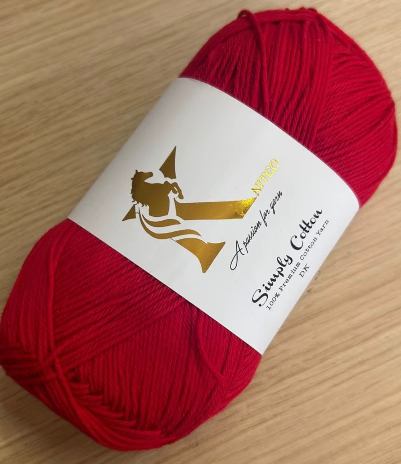 Knitco Premium Simply Cotton 1 x 100g 250m per Skein