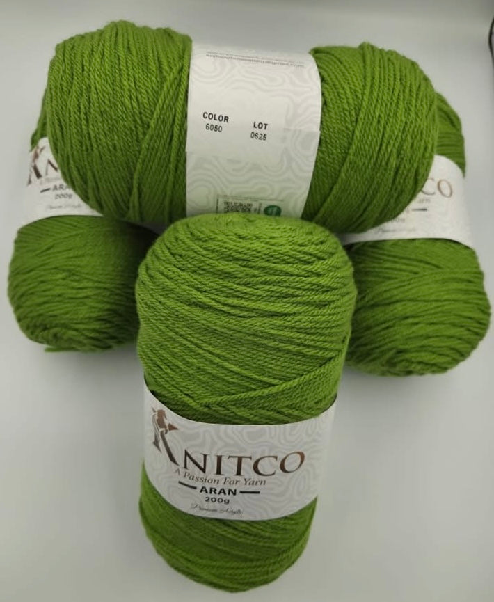 Knitco Premium Aran Yarn - 200g 420mt 100% Acrylic Yarn - Available in 58 Shades