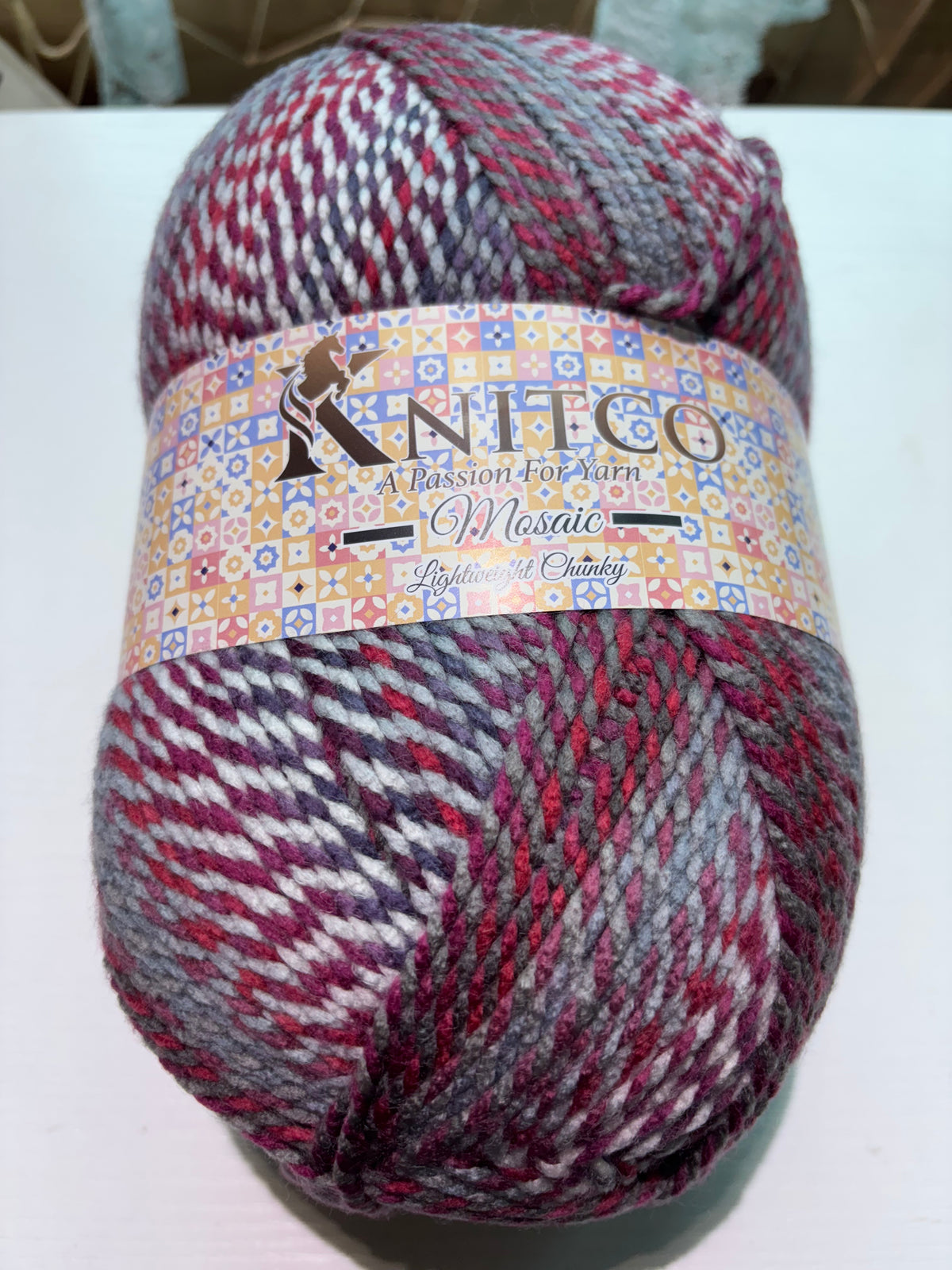 Knitco Mosiac Lightweight Chunky Yarn 300g 100% Acrylic - Soft & Versatile for Knitting Projects Available in 11 stunning colours