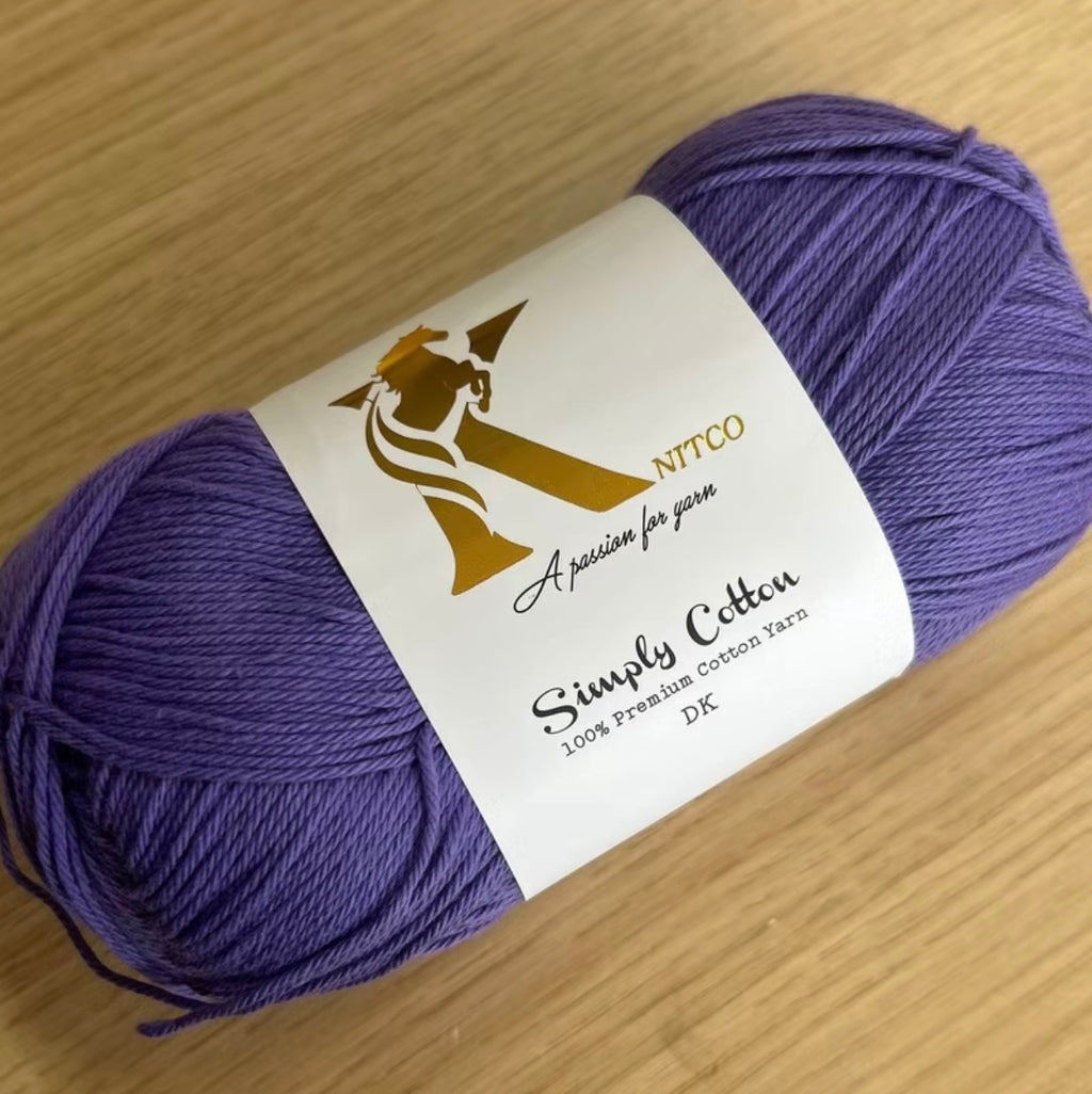 Knitco Premium Simply Cotton 1 x 100g 250m per Skein
