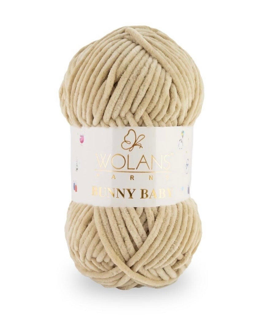 Wolans Bunny Baby 1 x 100g 100% Polyester Chenille yarn - 98 colours available