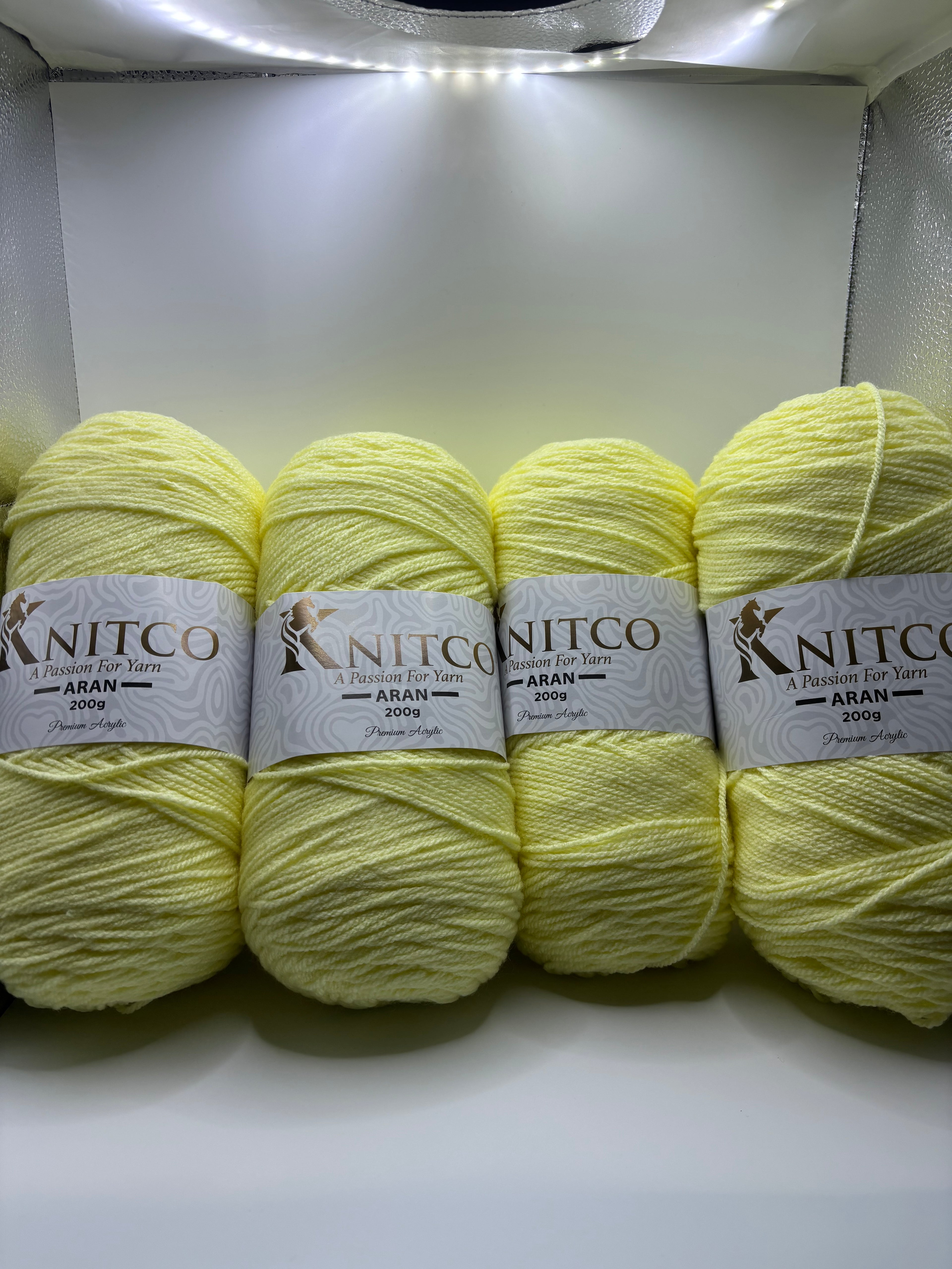 Knitco Premium Aran Yarn - 200g 420mt 100% Acrylic Yarn - Available in 58 Shades