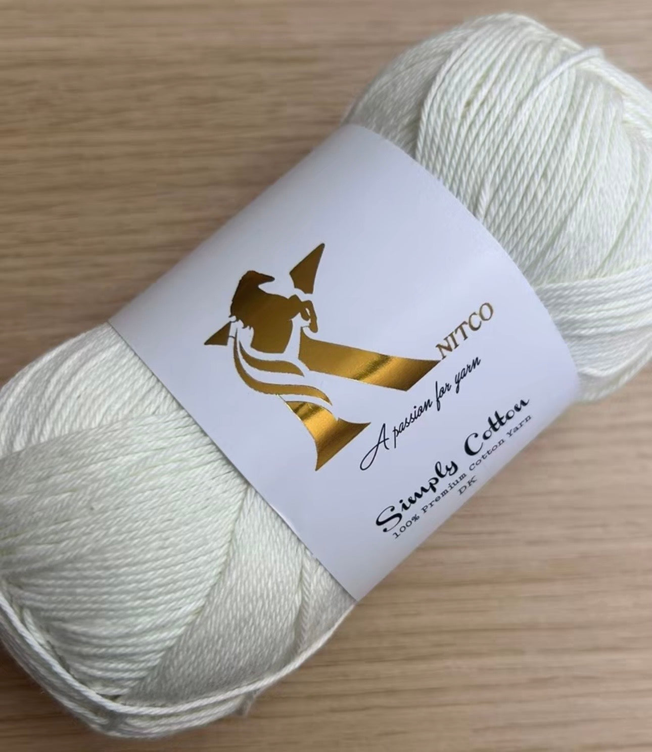 Knitco Premium Simply Cotton 1 x 100g 250m per Skein