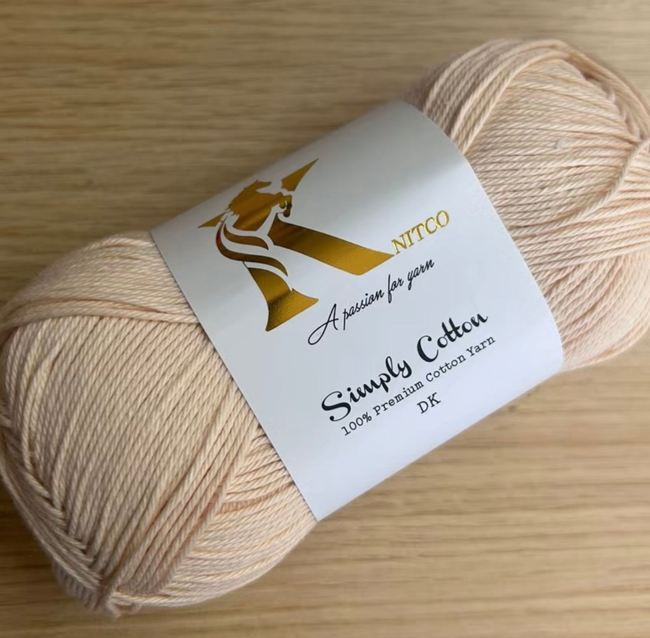 Knitco Premium Simply Cotton 1 x 100g 250m per Skein