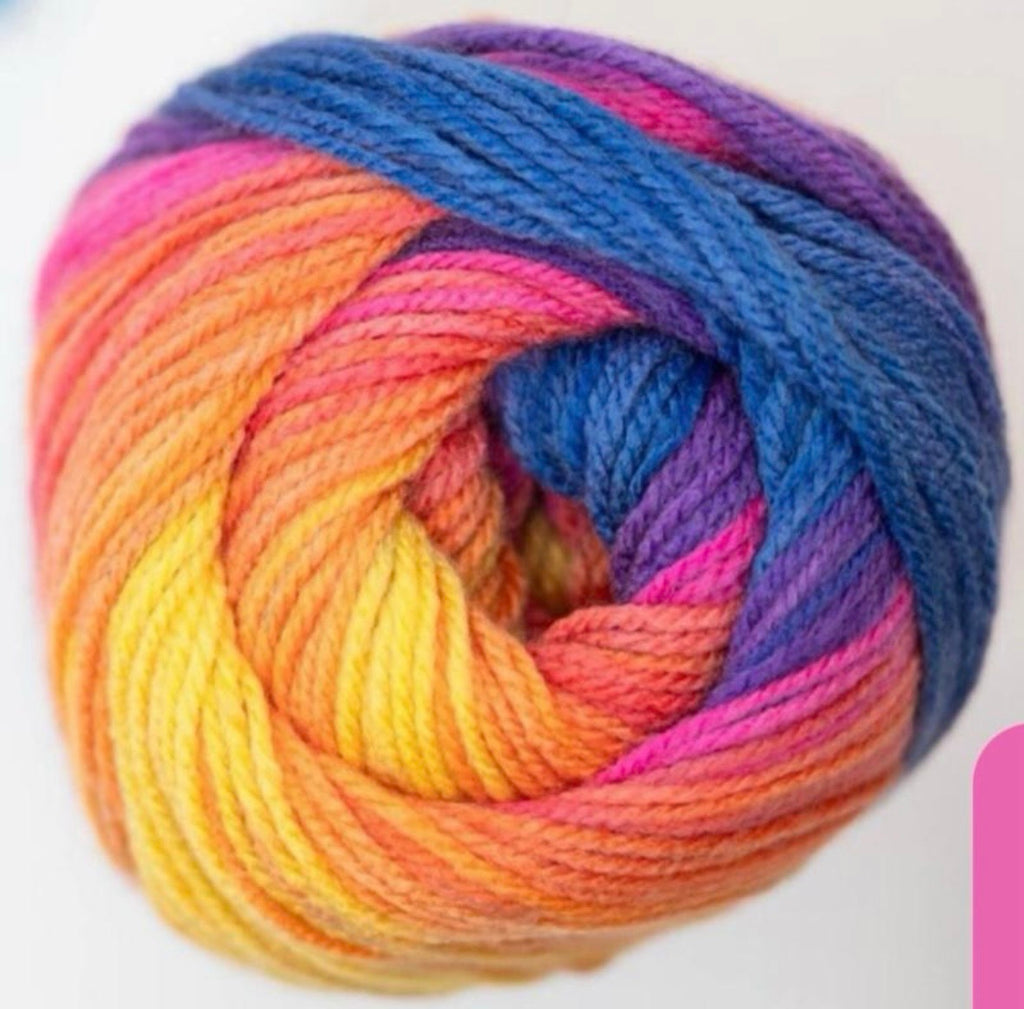 Papatya Batik Vibrant 5 x 100g 360m DK Yarn - 100% Acrylic Soft Lightweight Easy Care for Shawls Sweaters Babywear