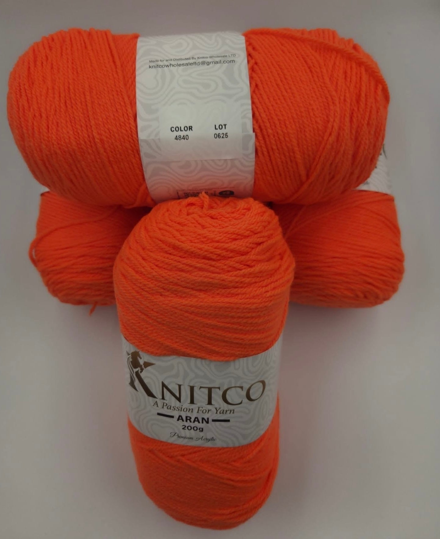 Knitco Premium Aran Yarn - 200g 420mt 100% Acrylic Yarn - Available in 58 Shades