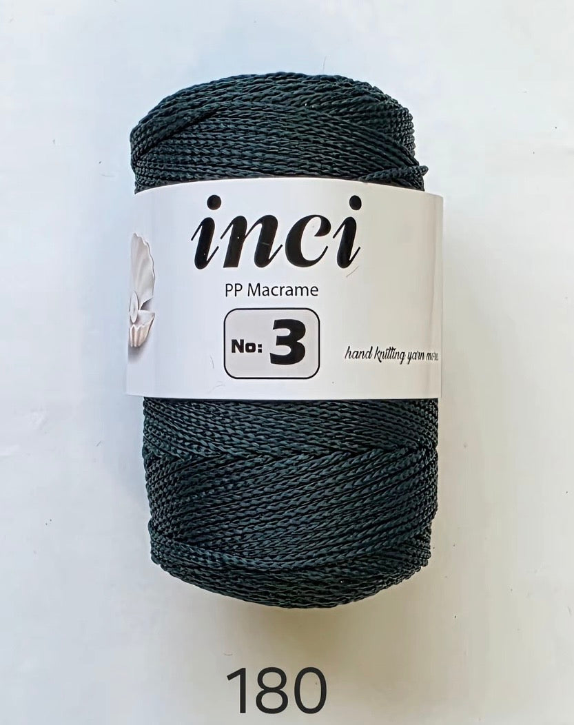 INCI PP Macrame Cord No.3 Size - 1 x 100g Rolls