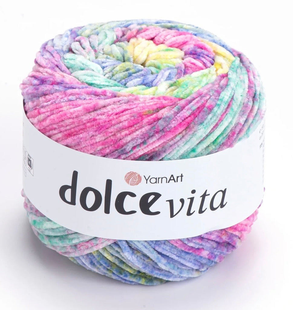 YarnArt Dolve Vita 3 x 150g of velvety soft chenille Yarn