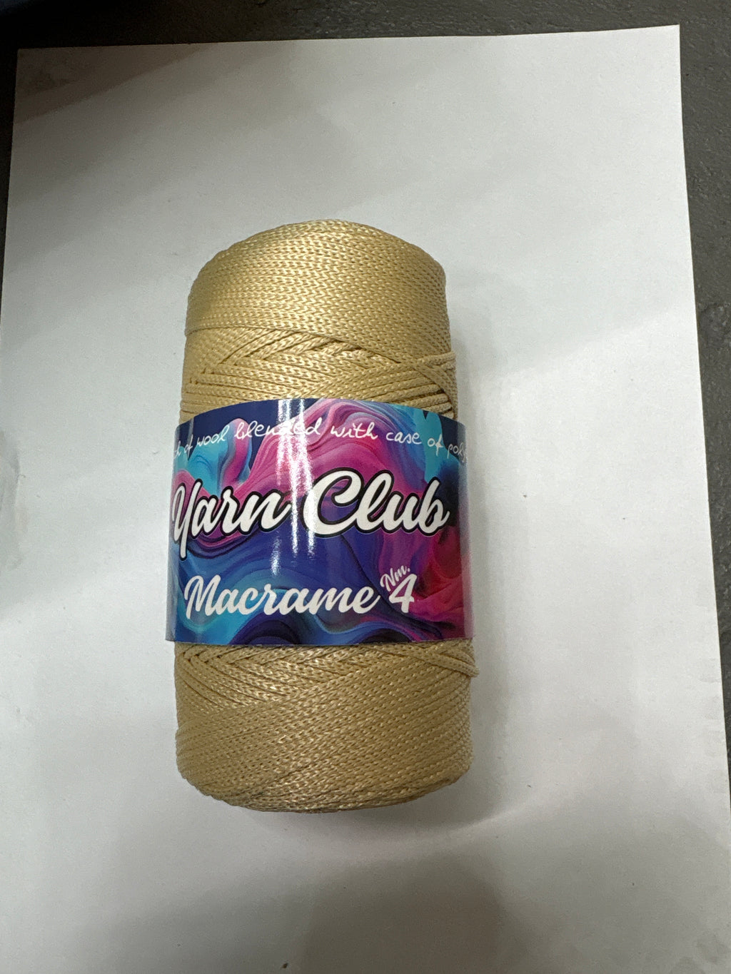 Yarn Club Macrame No.4 Size - 1 x 200g ball